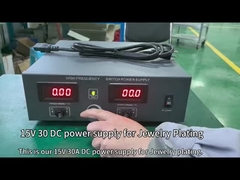 Ηλεκτρολύση Ηλεκτροδότης 15v 30a σκληρό χρωμικό νικέλιο ψευδάργυρο χαλκό