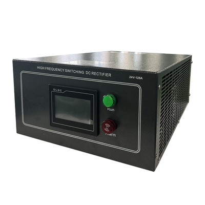 Εφοδιασμός ηλεκτροπληκτισμού 24V 125A χαμηλή κυματισμός RS485 Διορθωτής επικάλυψης